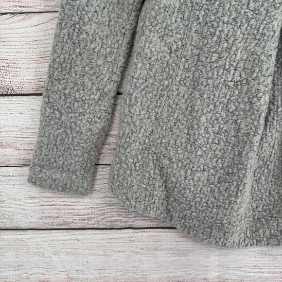 Angel of the North Anthropologie Cowl Neck Wool Blend Sweater Womens M Gray - Picture 6 of 13